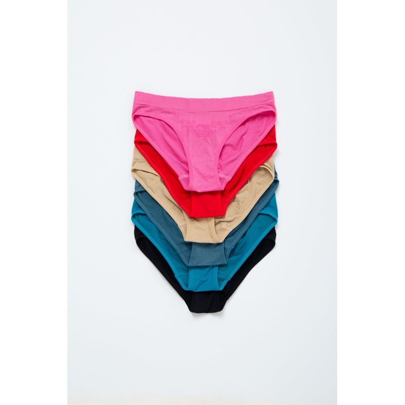 Multi-Color Seamless Low Waist Underwear Set