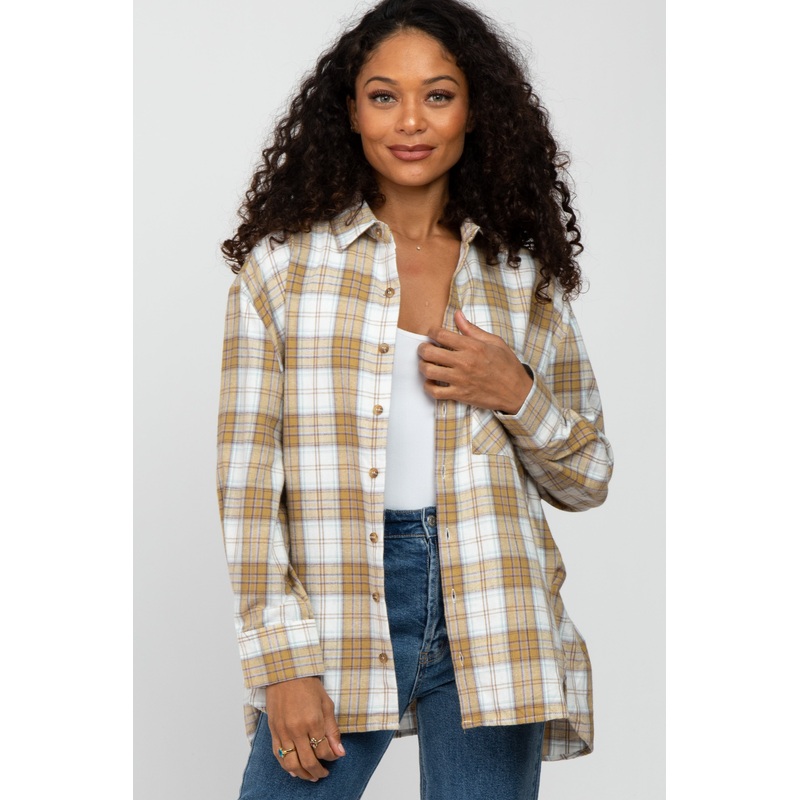 Yellow Plaid Top