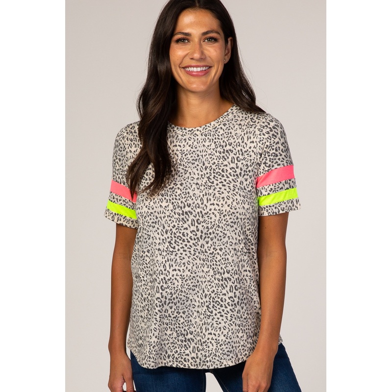 Animal Print Short Sleeve Tee