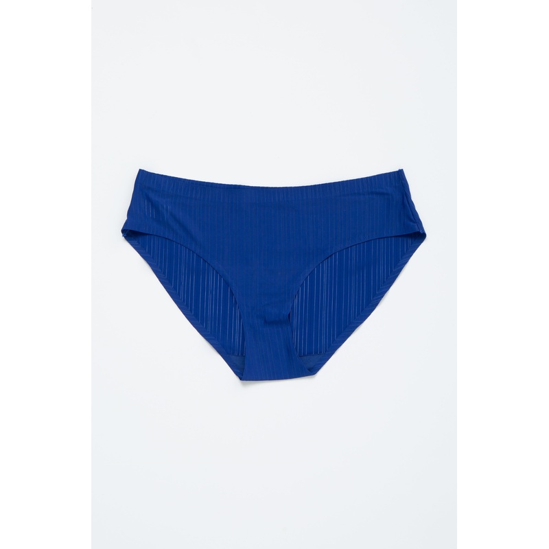 Royal Blue Ribbed Seamless Underwear