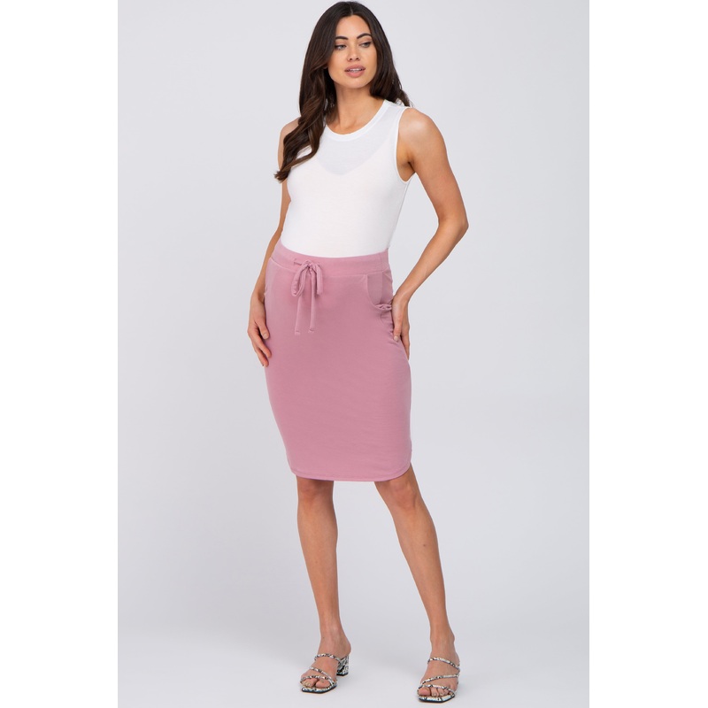 Mauve Maternity Skirt