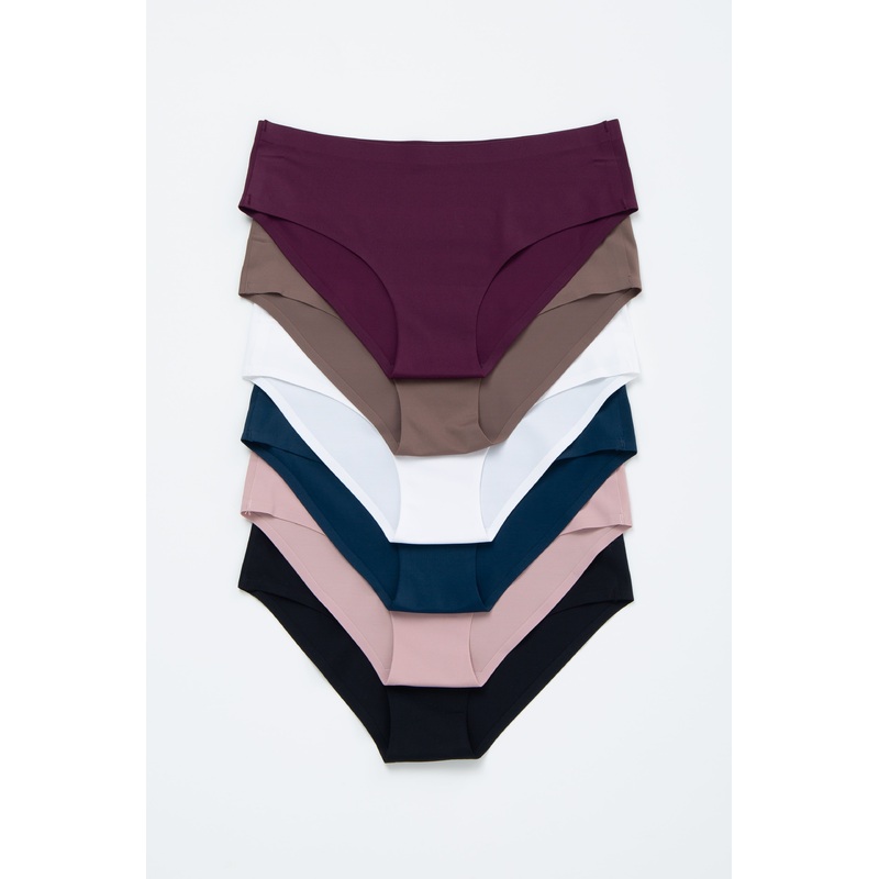 Multi-Color Solid Seamless Underwear Set