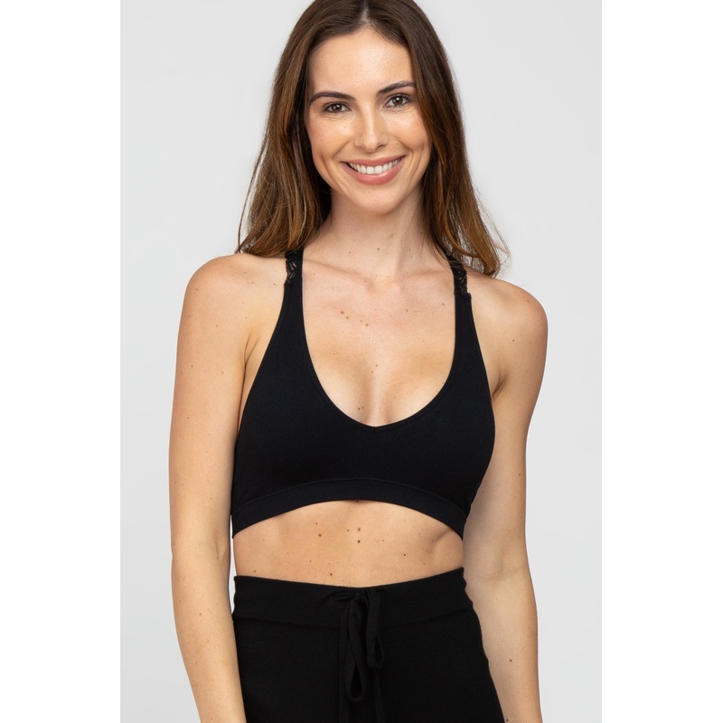 Black Lace Racerback Bralette
