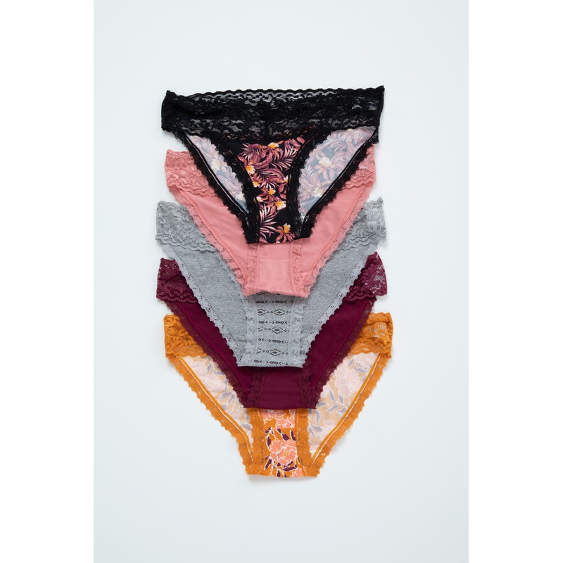 Multi-Color Lace Bikini Underwear Set