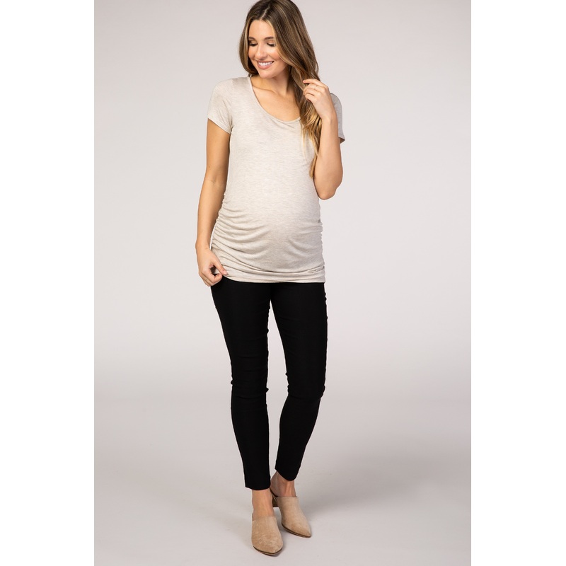 PinkBlush Black Skinny Tapered Maternity Pant