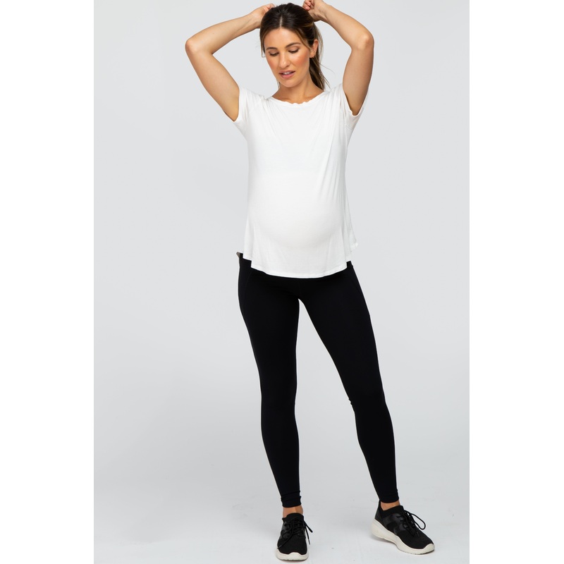 Black Maternity Active Leggings