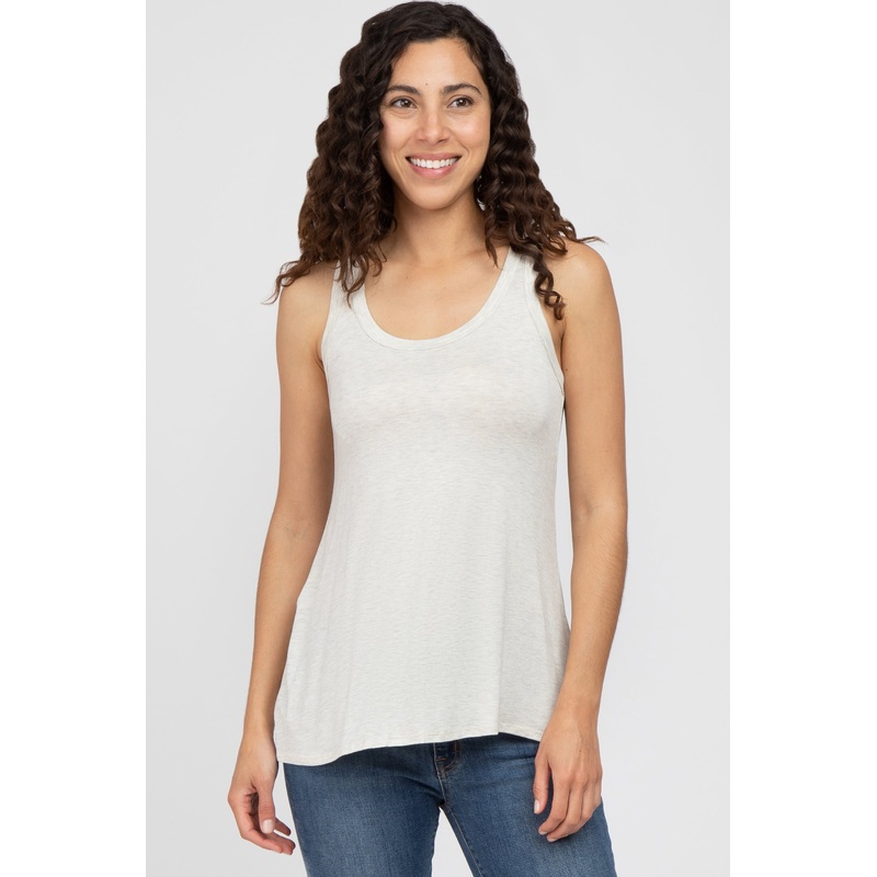 Beige Basic Tank Top
