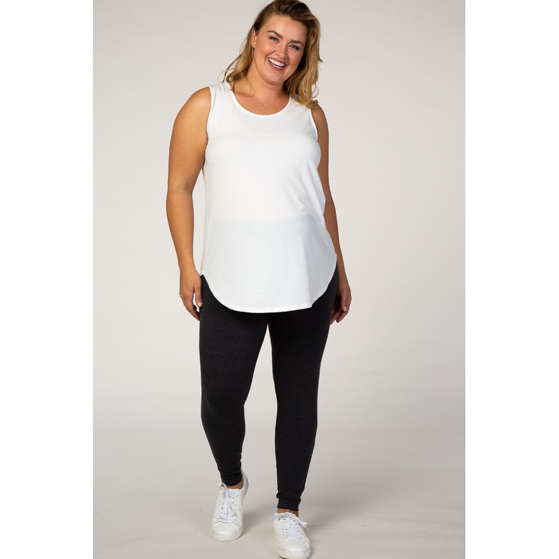 Charcoal Basic Plus Maternity Legging