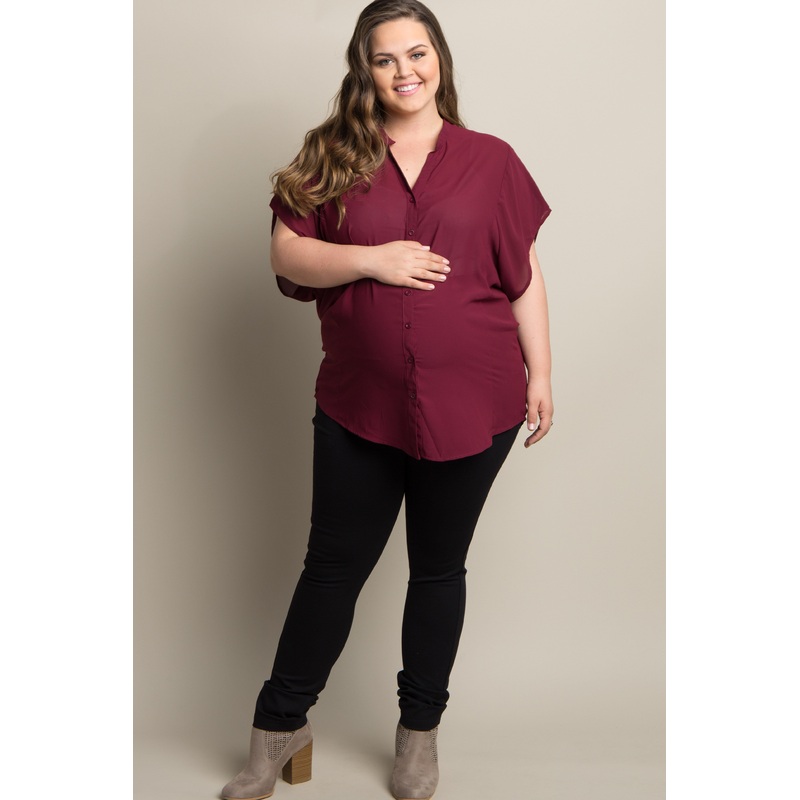 PinkBlush Black Basic Skinny Plus Maternity Jegging