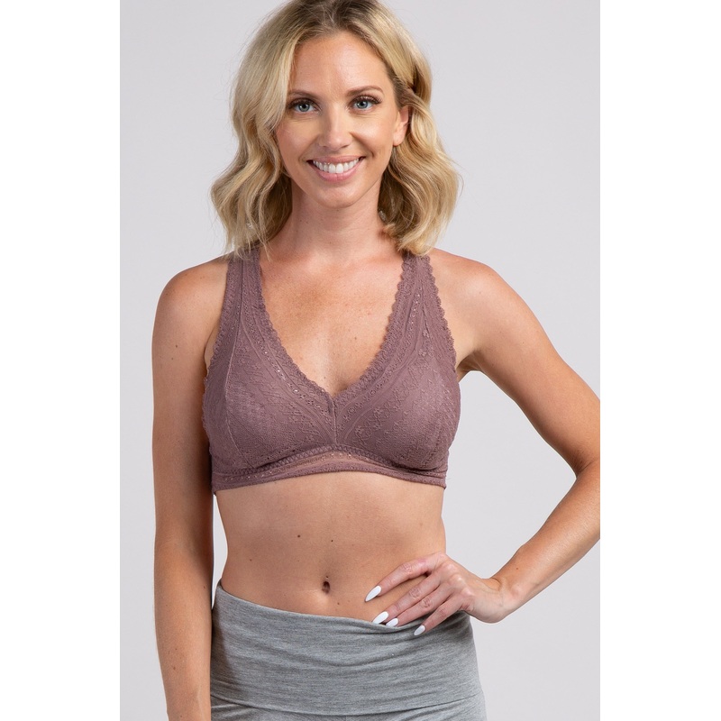 Purple Lace Racerback Bralette