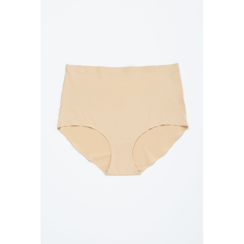 Beige Seamless High Waist Underwear