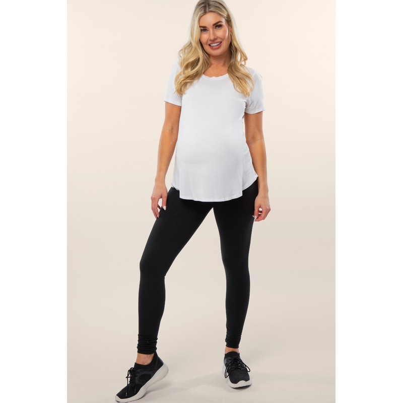 Black Basic Maternity Leggings