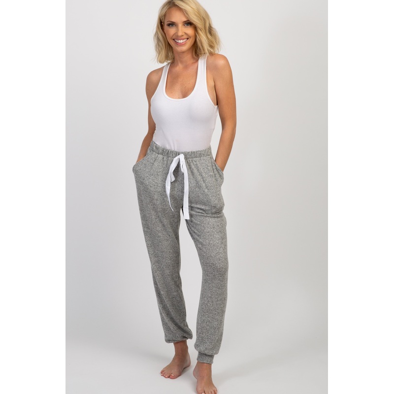 Heather Grey Drawstring Pajama Pants