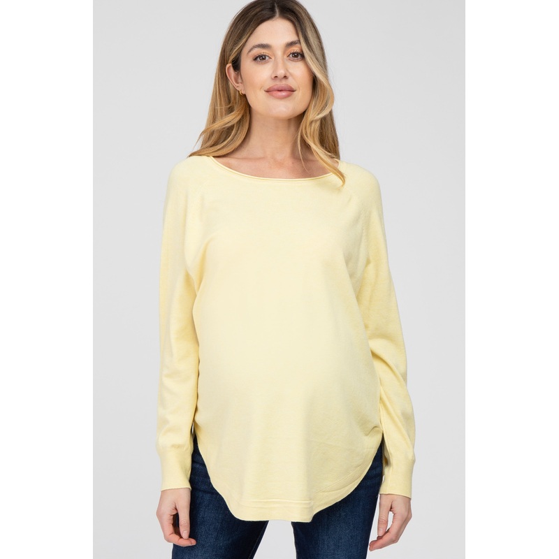 Yellow Soft Maternity Sweater