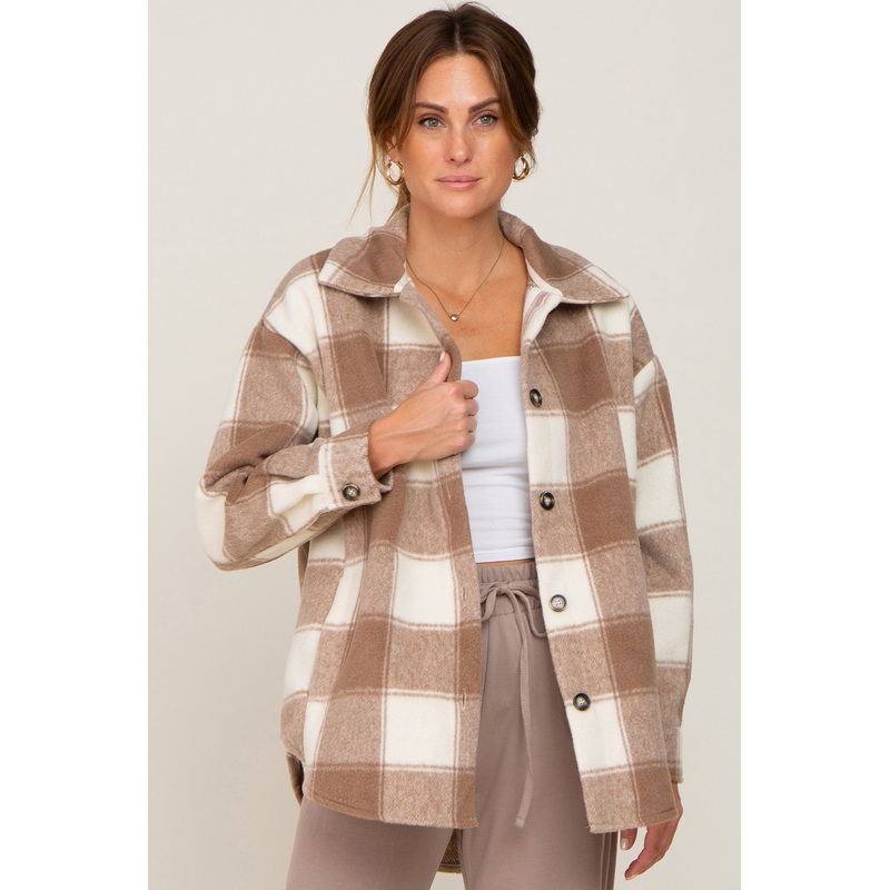 Mocha Plaid Jacket