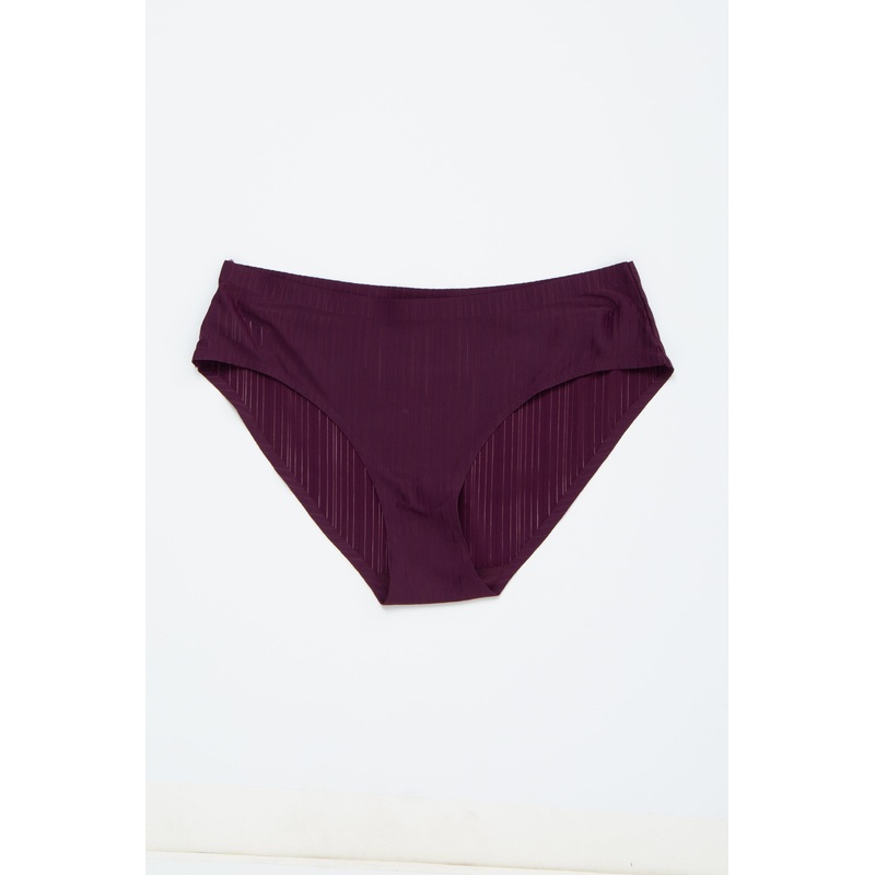 Purple Ribbed Seamless Underwear