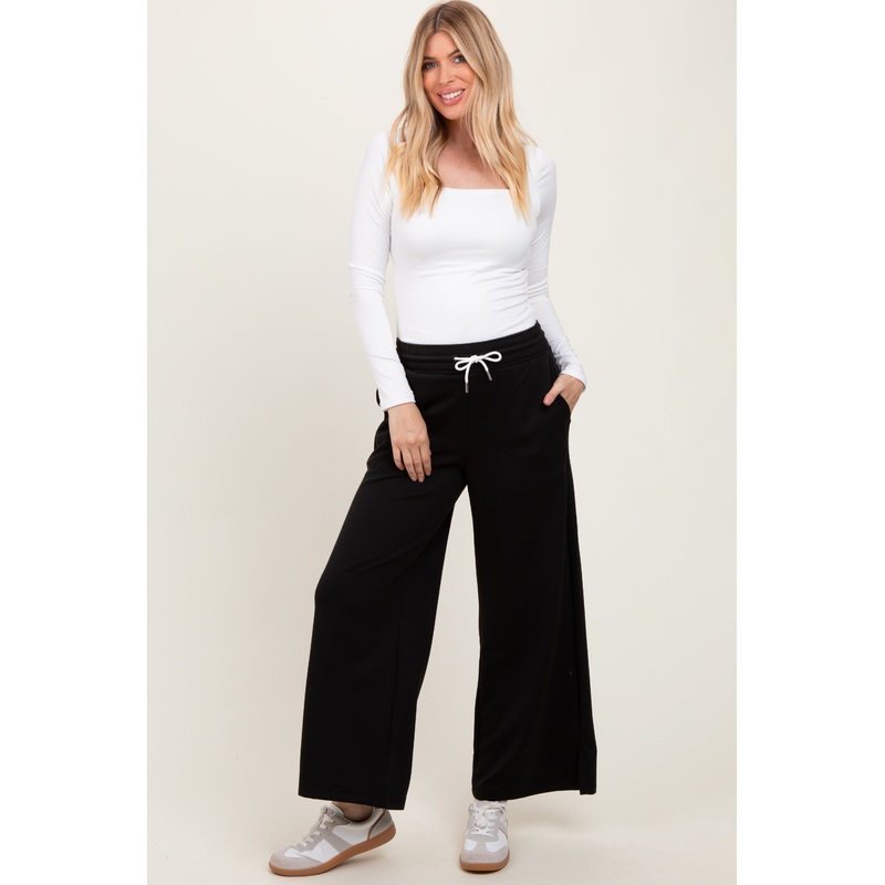 Black Drawstring Lounge Pants