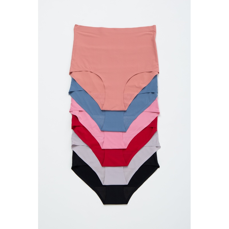 Multicolor High Waisted Seamless Underwear Set