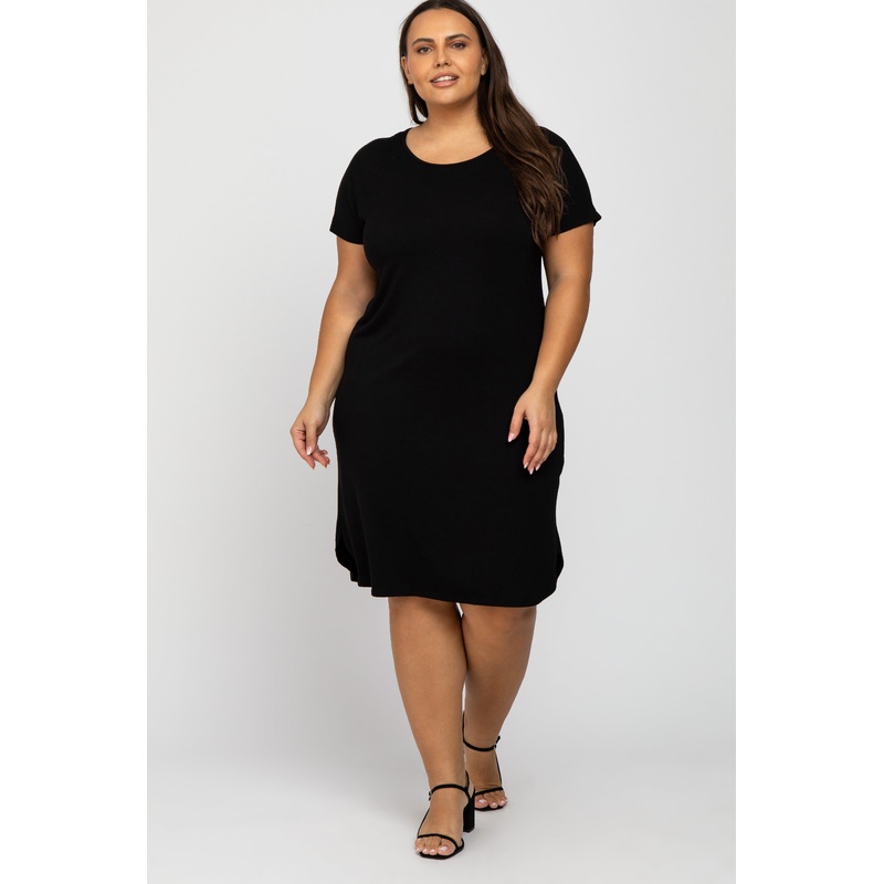 Black Basic Plus Dress