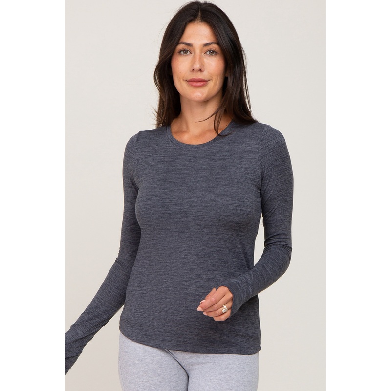 Charcoal Active Long Sleeve Top