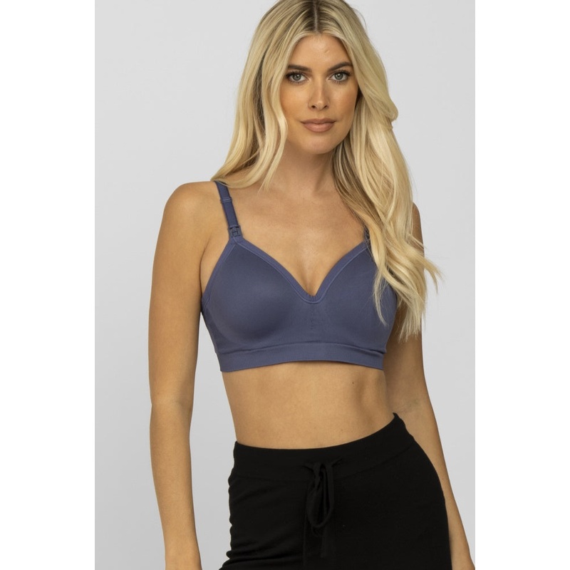 Navy Bravado Designs Plunge Nursing Bra