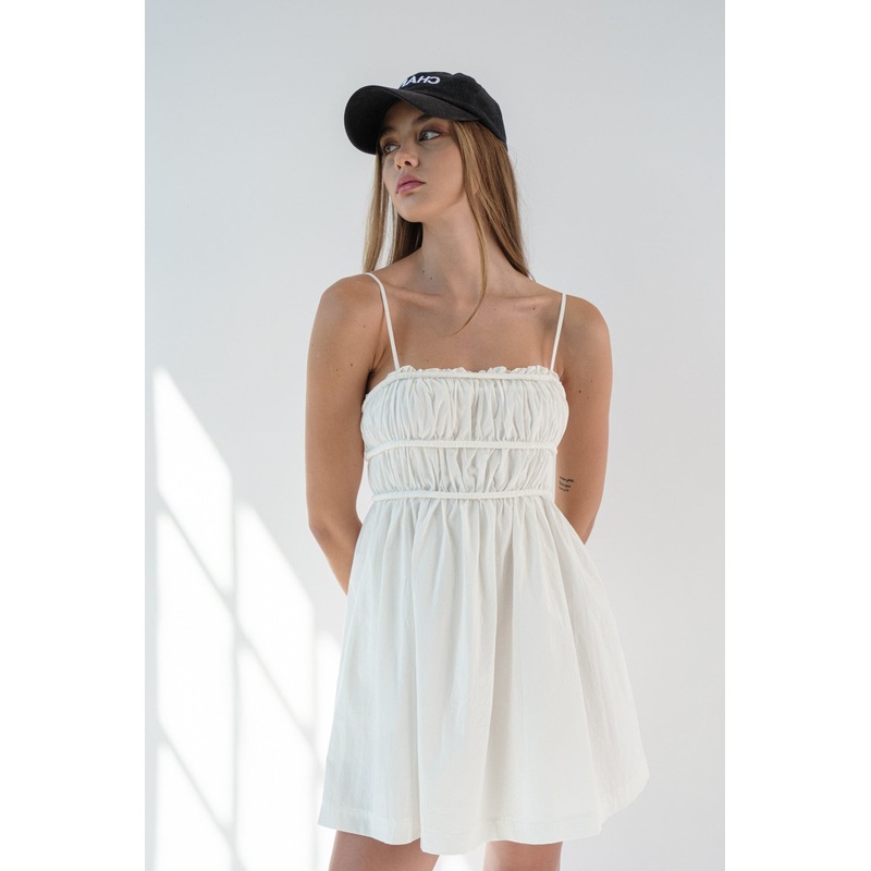 White Babydoll Mini Dress