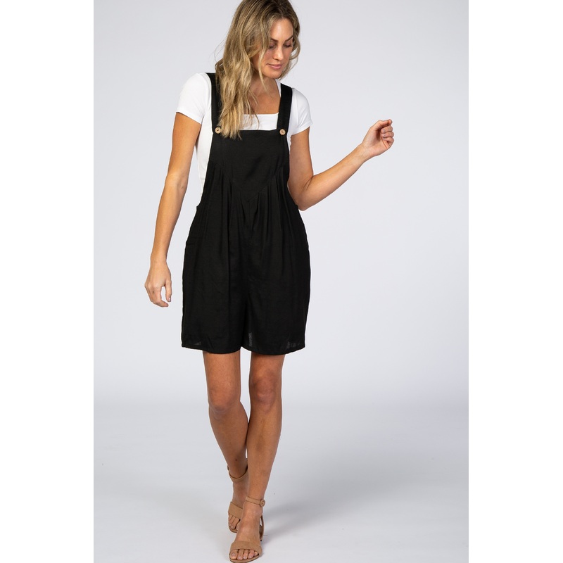 Black Short Overalls